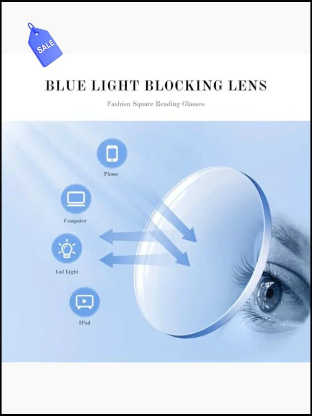 3pk Blue Light Blocking Reading Glasses Spring Hinge Oversized